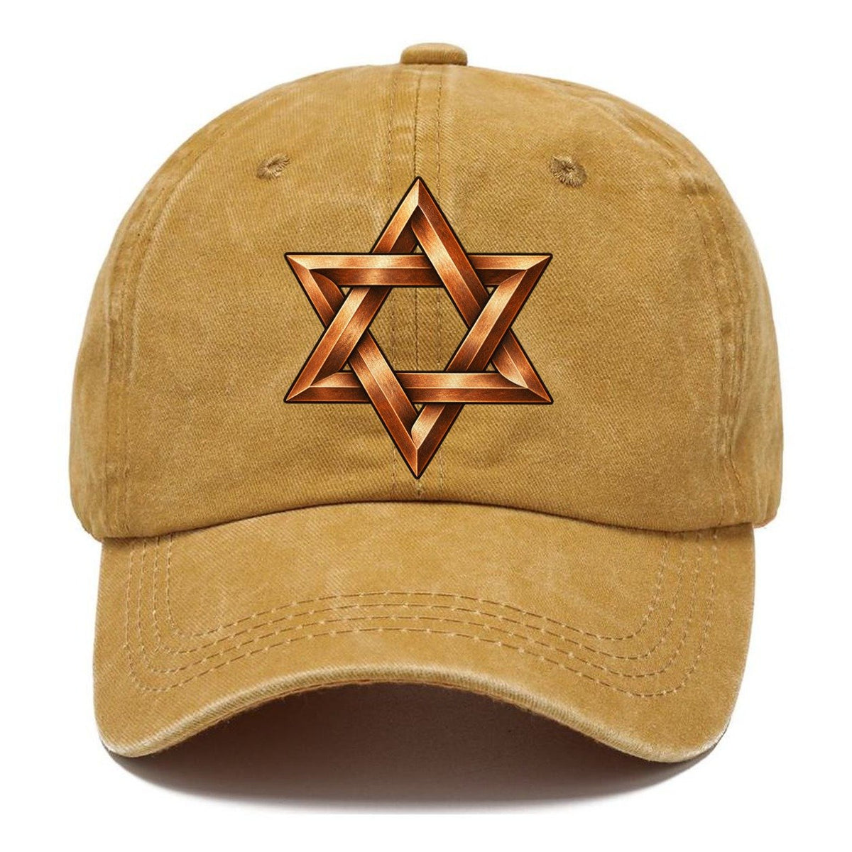 Star Of David Woven Copper Character Club Classic Cap – Golden Harvest