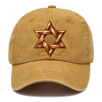 Star Of David Woven Copper Character Club Classic Cap – Golden Harvest