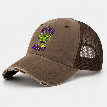 Big Dill Energy Pickleball Life Washed Trucker Hat – Coffee