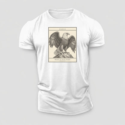Eagle Specimen Plate Creature Canticle Cotton T-Shirt – White