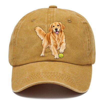 Golden Retriever with Tennis Ball Classic Cap – Golden Harvest