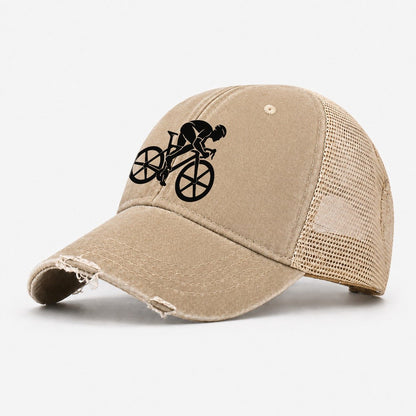 Breakaway Sprinter Cycling Life Washed Trucker Hat – Khaki