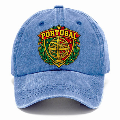 Portugal Retro Badge Country Logos Classic Cap – Summer Sky