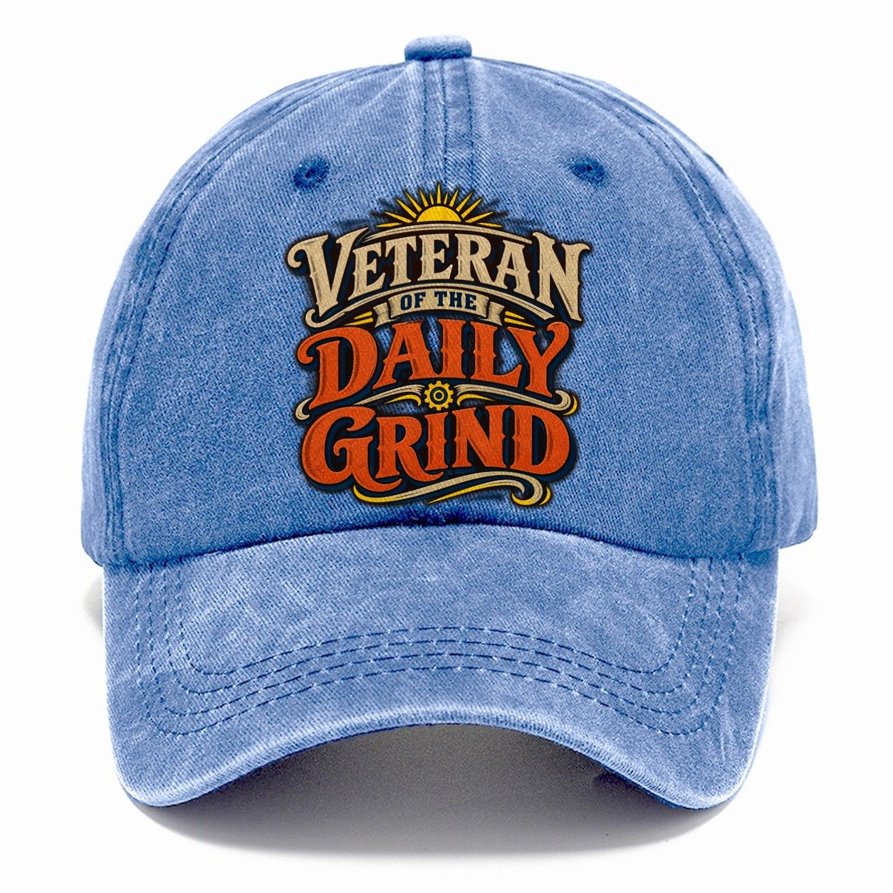 Veteran Of The Daily Grind Retired Living Classic Cap – Summer Sky