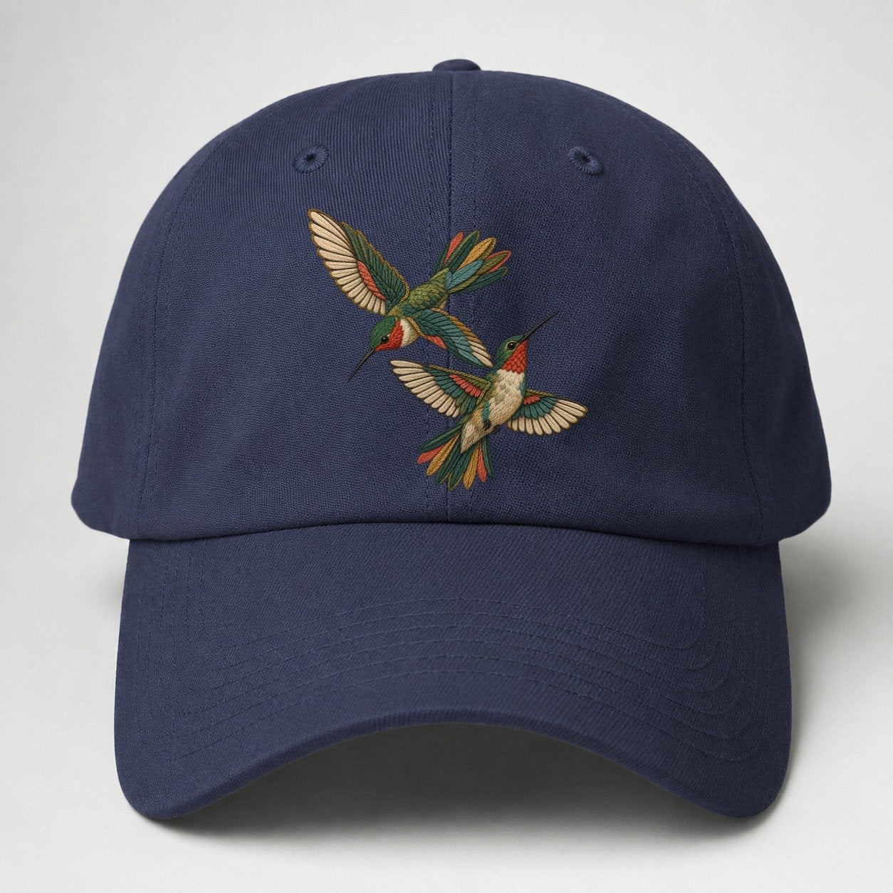 Crosswind Hummingbird Pair Gentle Wild Baseball Cap – Twilight Navy