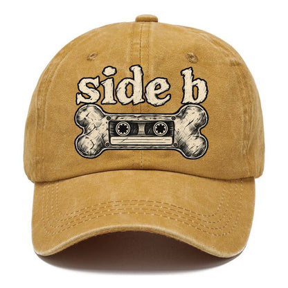 A Dog Bone Drawn As A Cassette Tape Bark For Me Classic Cap – Golden Harvest