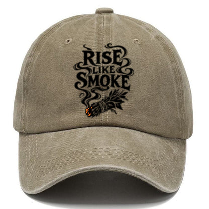Rise Like Smoke Slogan Witch Magic Classic Cap – Warm Sand