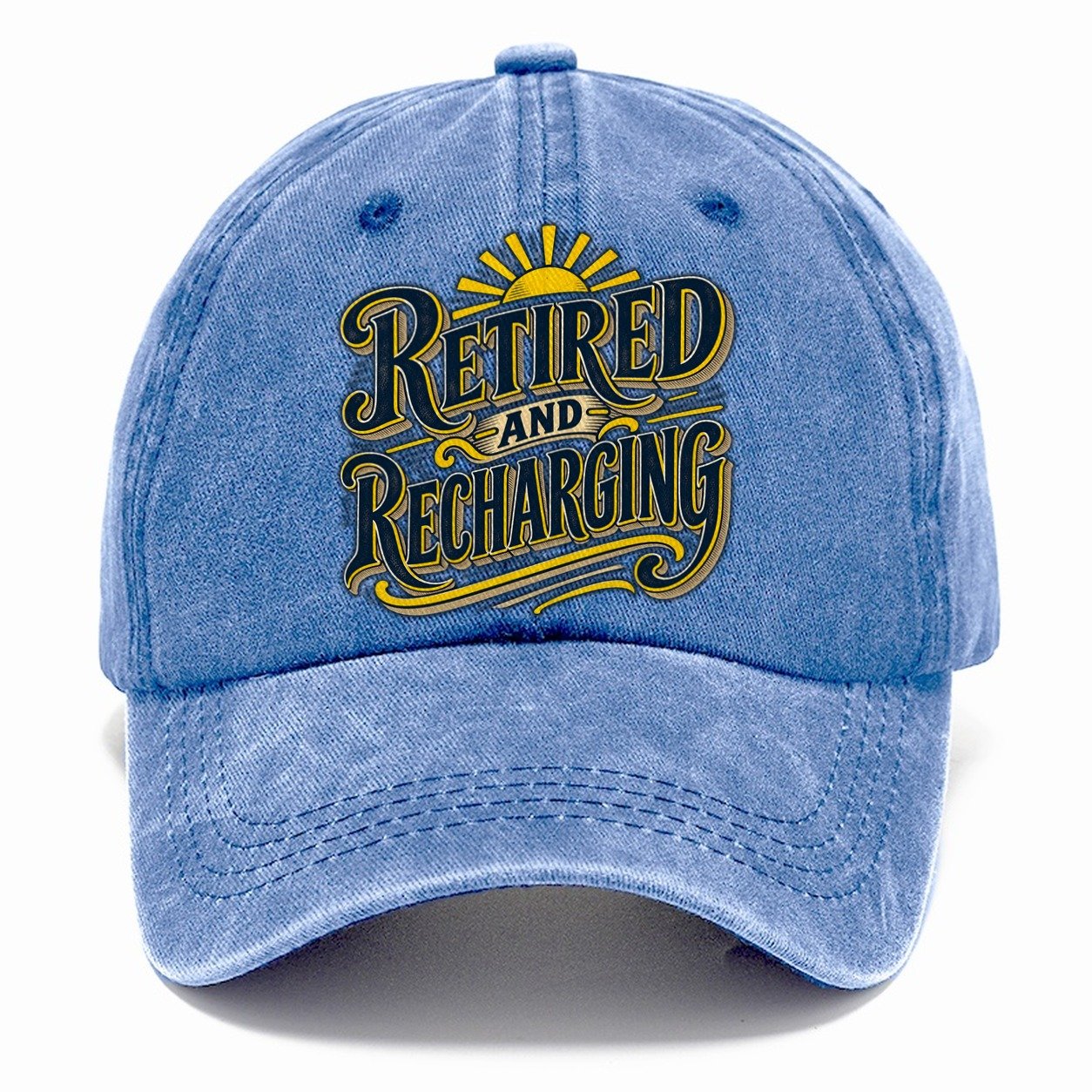 Retired And Recharging Retired Living Classic Cap – Summer Sky
