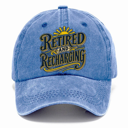 Retired And Recharging Retired Living Classic Cap – Summer Sky