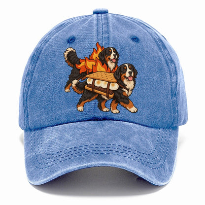 2 Bernese Mountain Dogs In Halloween Costumes Hdp 50 Parade Lineup Halloween Dog Parade Classic Cap – Summer Sky