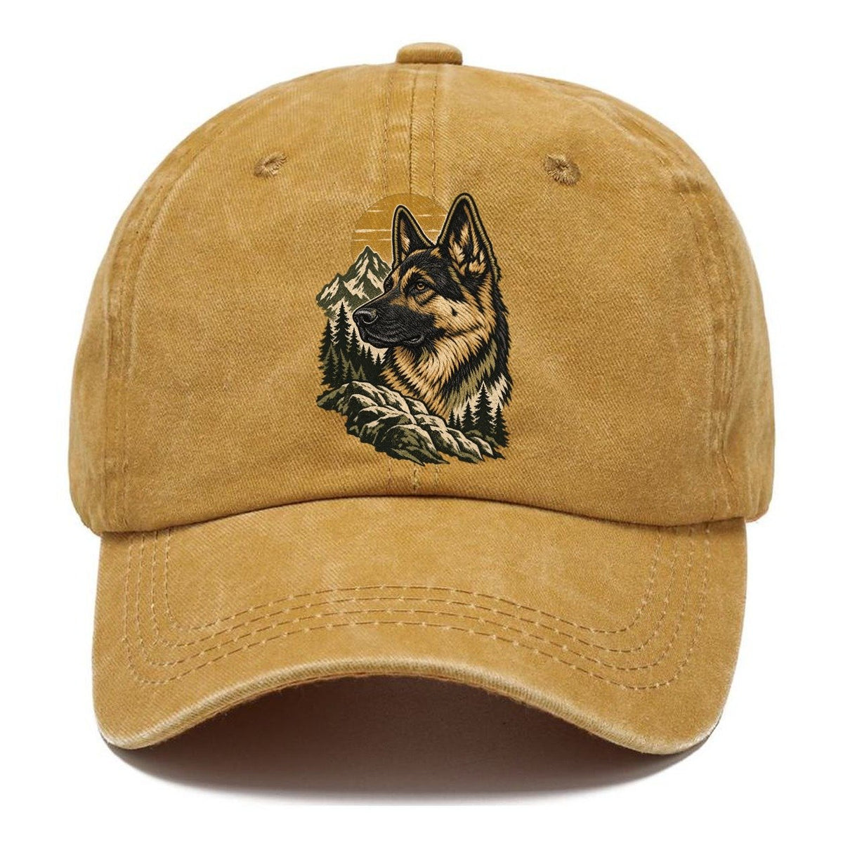 German Shepherd Mountain Sun Classic Cap – Golden Harvest