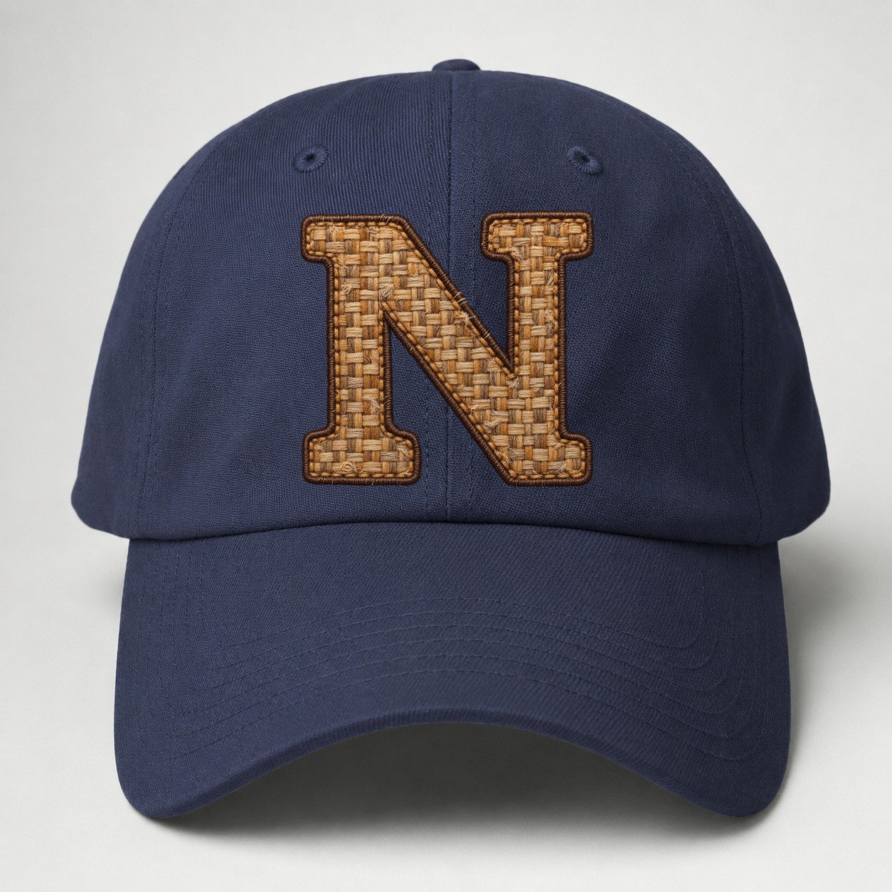 Woven Tweed N Monogram Baseball Cap – Twilight Navy