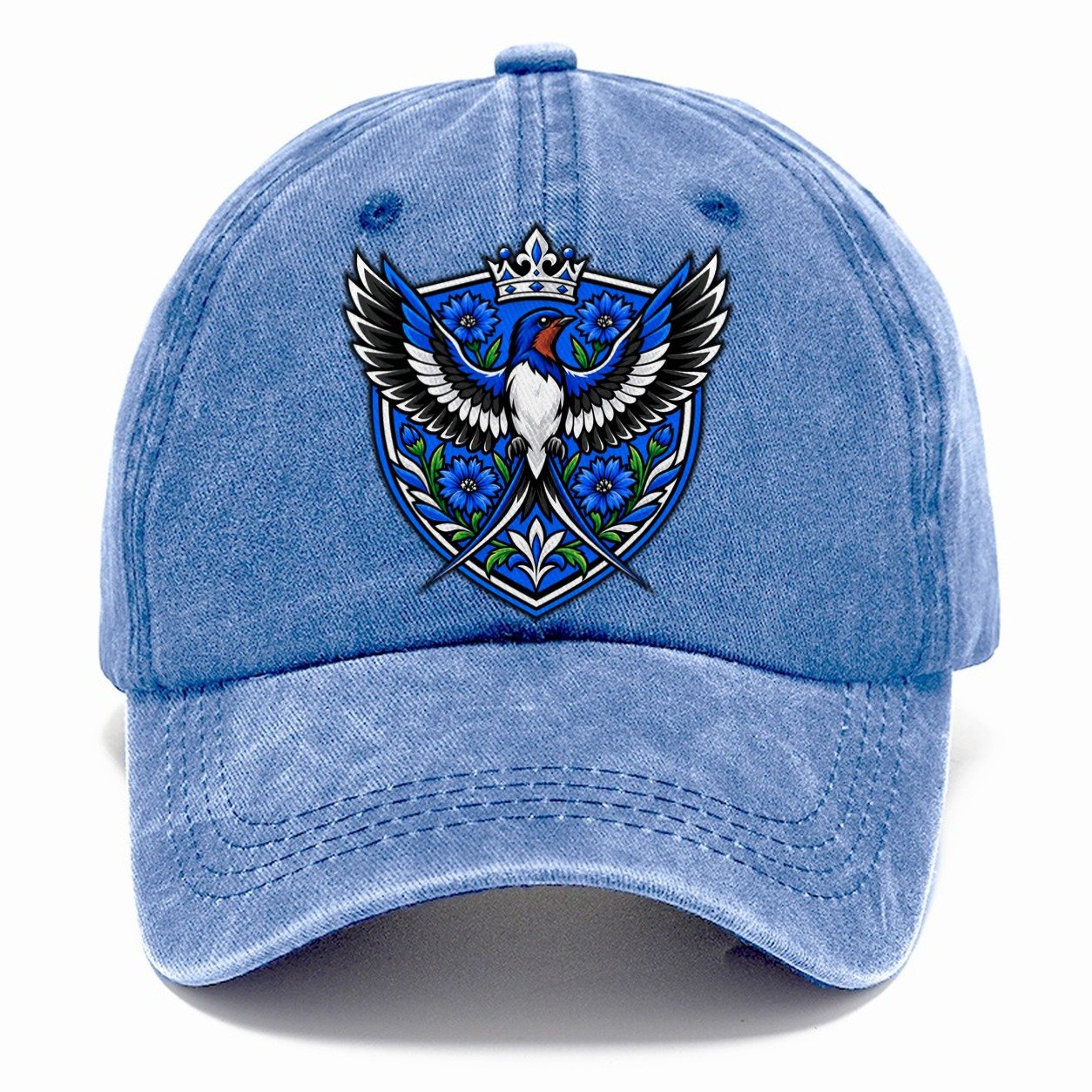 Estonia Heraldic Crest Country Logos Classic Cap – Summer Sky