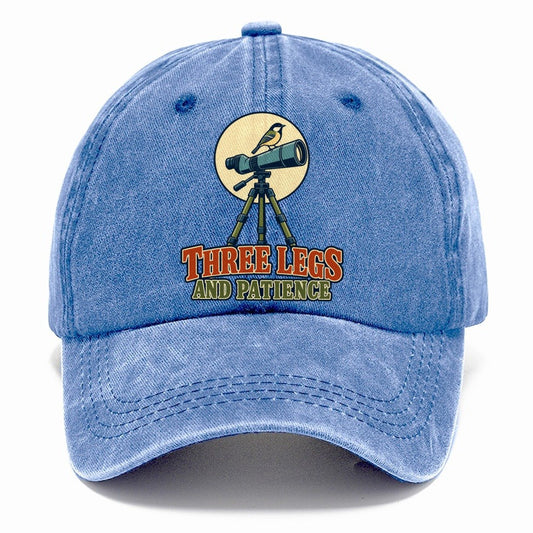 Three Legs And Patience Birdwatching Classic Cap – Summer Sky