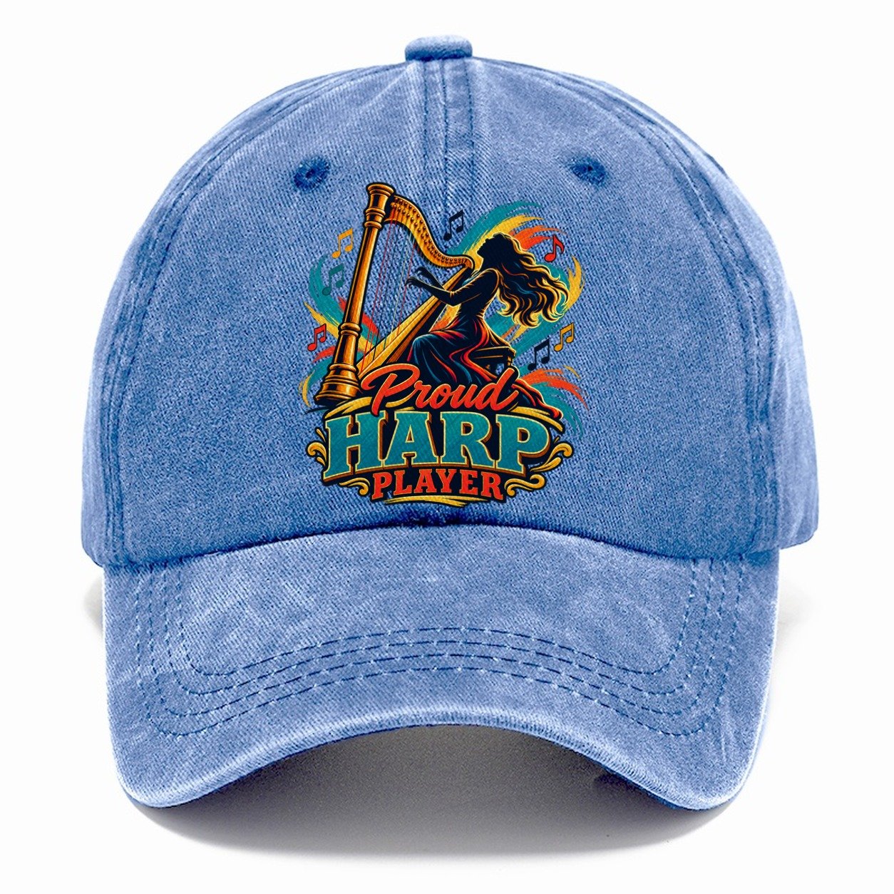 Proud Harp Player Music Instruments Classic Cap – Summer Sky