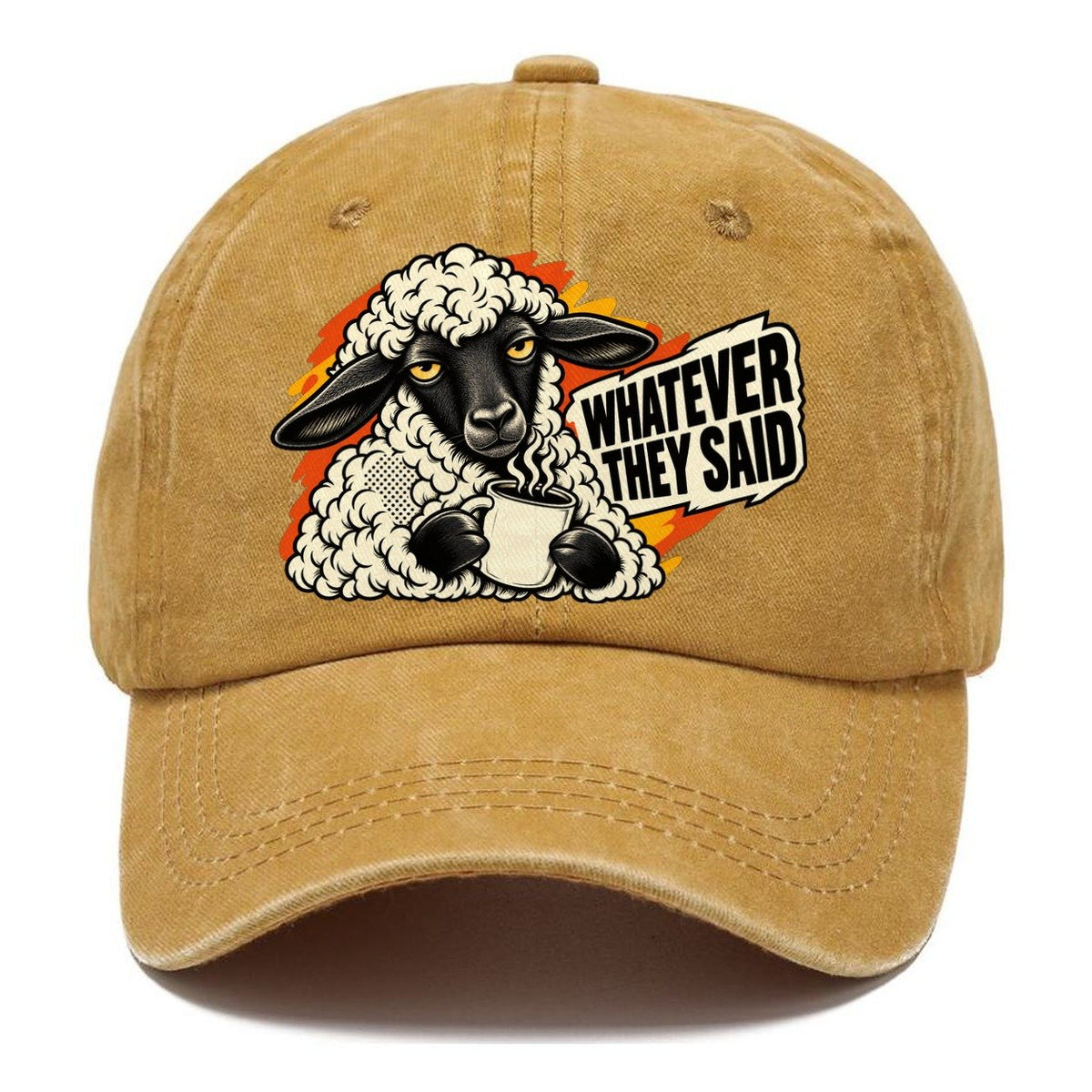 Whatever They Said Sheep Classic Cap – Golden Harvest