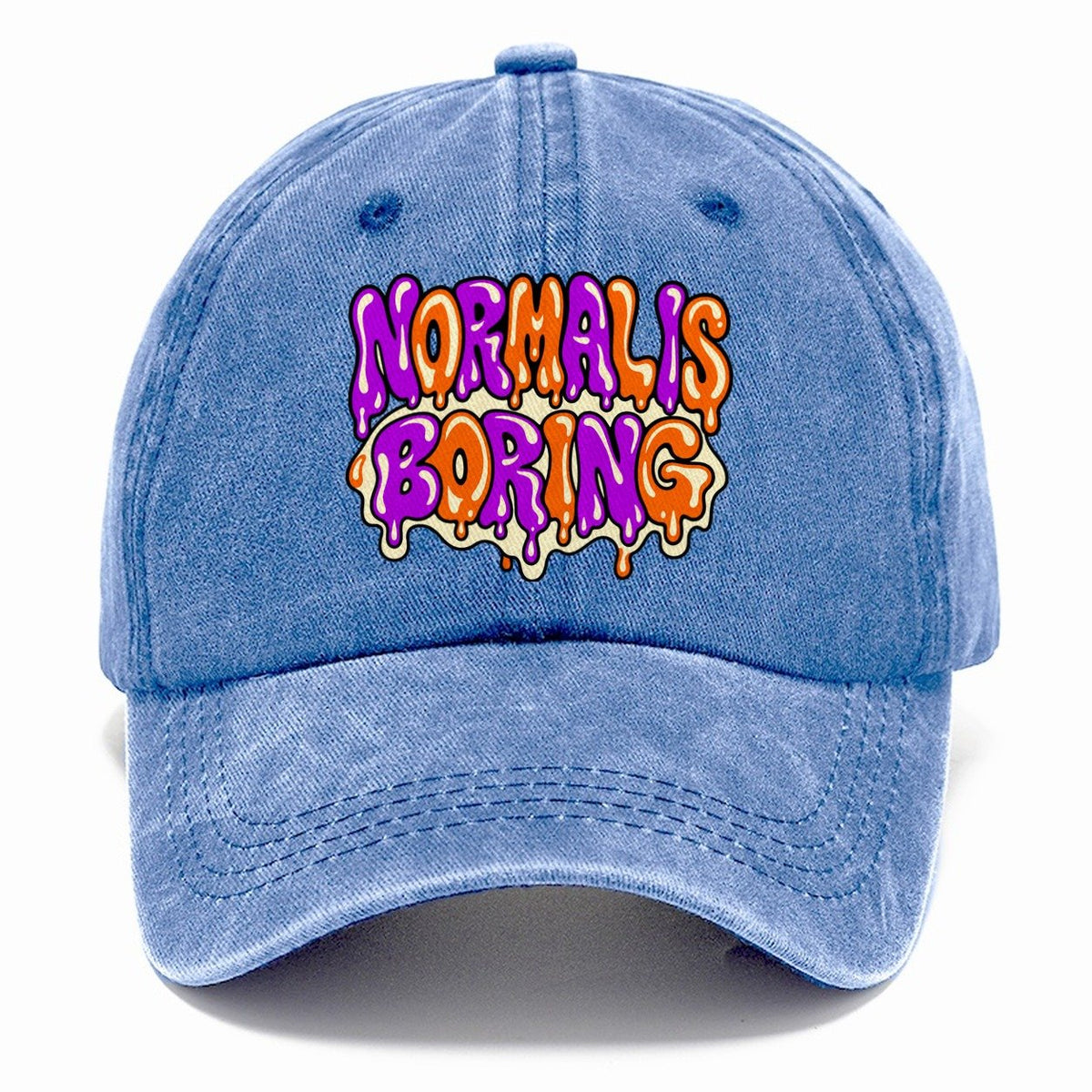 Normal Is Boring Crazy Styles Classic Cap – Summer Sky