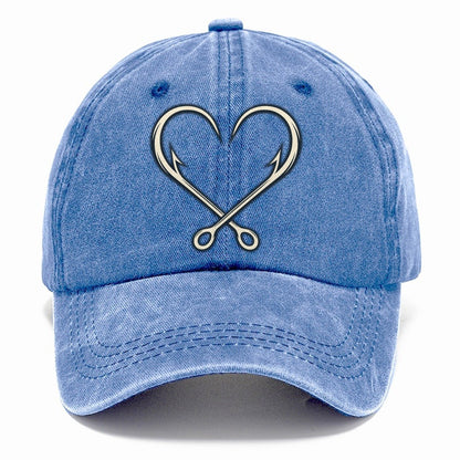 Hook Heart Fishing Elegant Classic Cap – Summer Sky