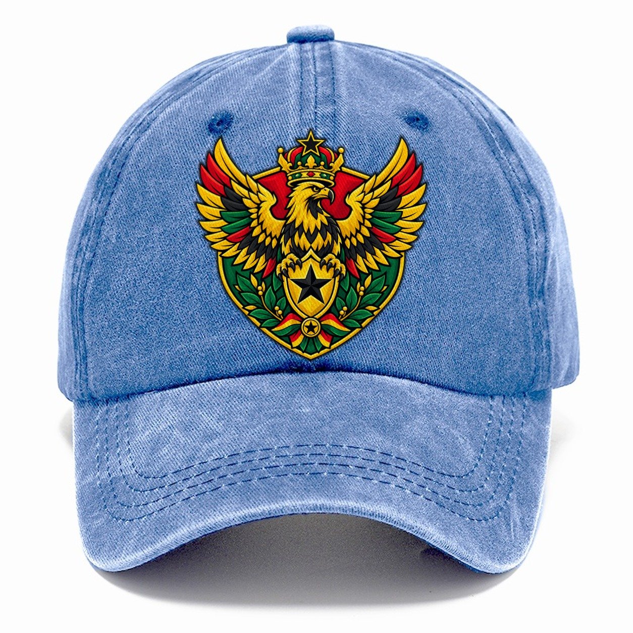 Ghana Heraldic Crest Country Logos Classic Cap – Summer Sky