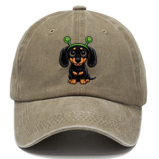 Alien Dachshund Visitor Classic Cap – Warm Sand