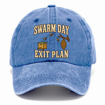 Swarm Day Exit Plan Beekeeping Classic Cap – Summer Sky