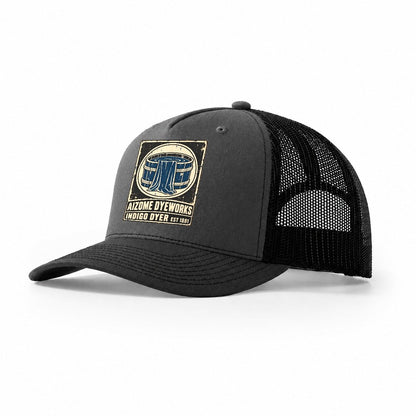 Aizome Dye House Noren Trade Co Trucker Hat – Dark Grey Black