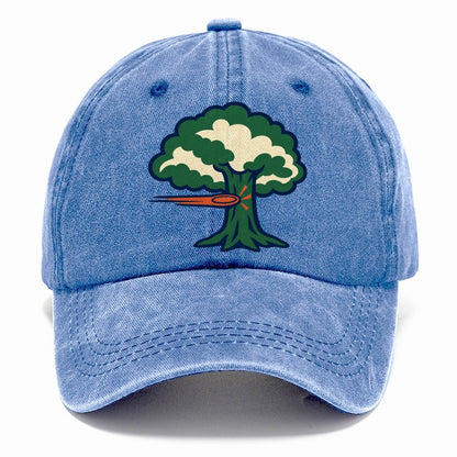 Tree Impact Diagram Disc Golf Classic Cap – Summer Sky