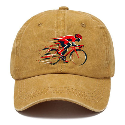 Red Cyclist Speed Lines Classic Cap – Golden Harvest