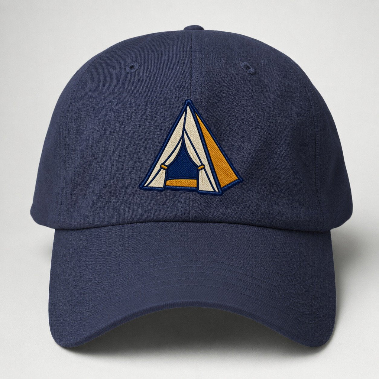 Dome Camping Tent Tiny Solo Marks Baseball Cap – Twilight Navy