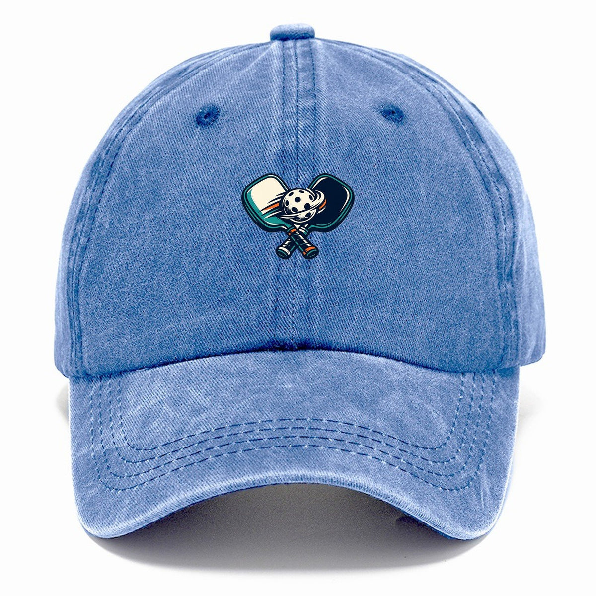 Crossed Pickleball Paddles Classic Cap – Summer Sky