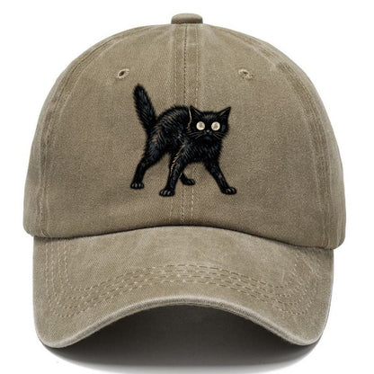 Glowing Black Cat Classic Cap – Warm Sand