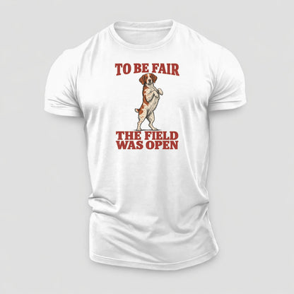 Brittany Dog Declarations Cotton T-Shirt – White