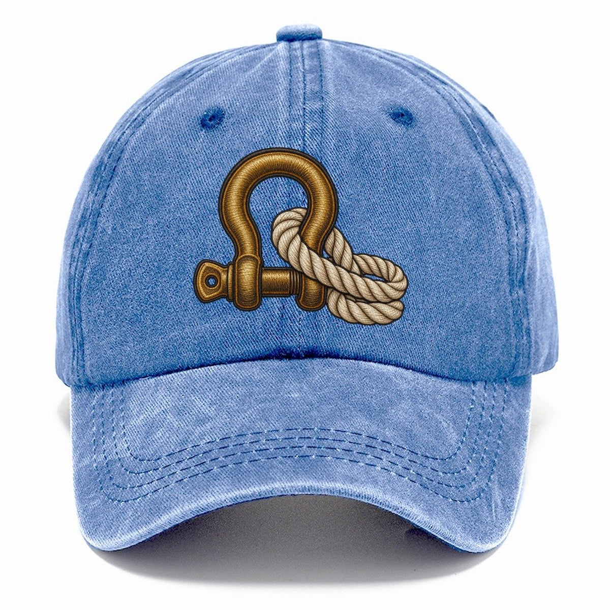 Bow Shackle And Coiled Rope Off Roading And Overlanding Classic Cap – Summer Sky