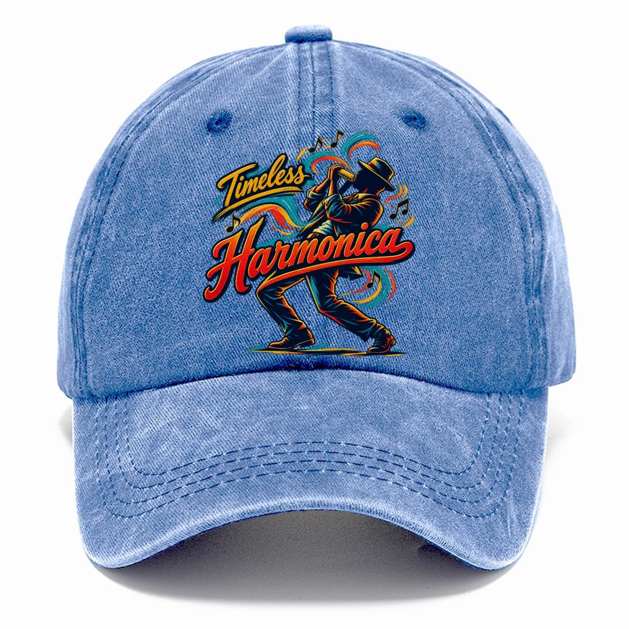Timeless Harmonica Music Instruments Classic Cap – Summer Sky