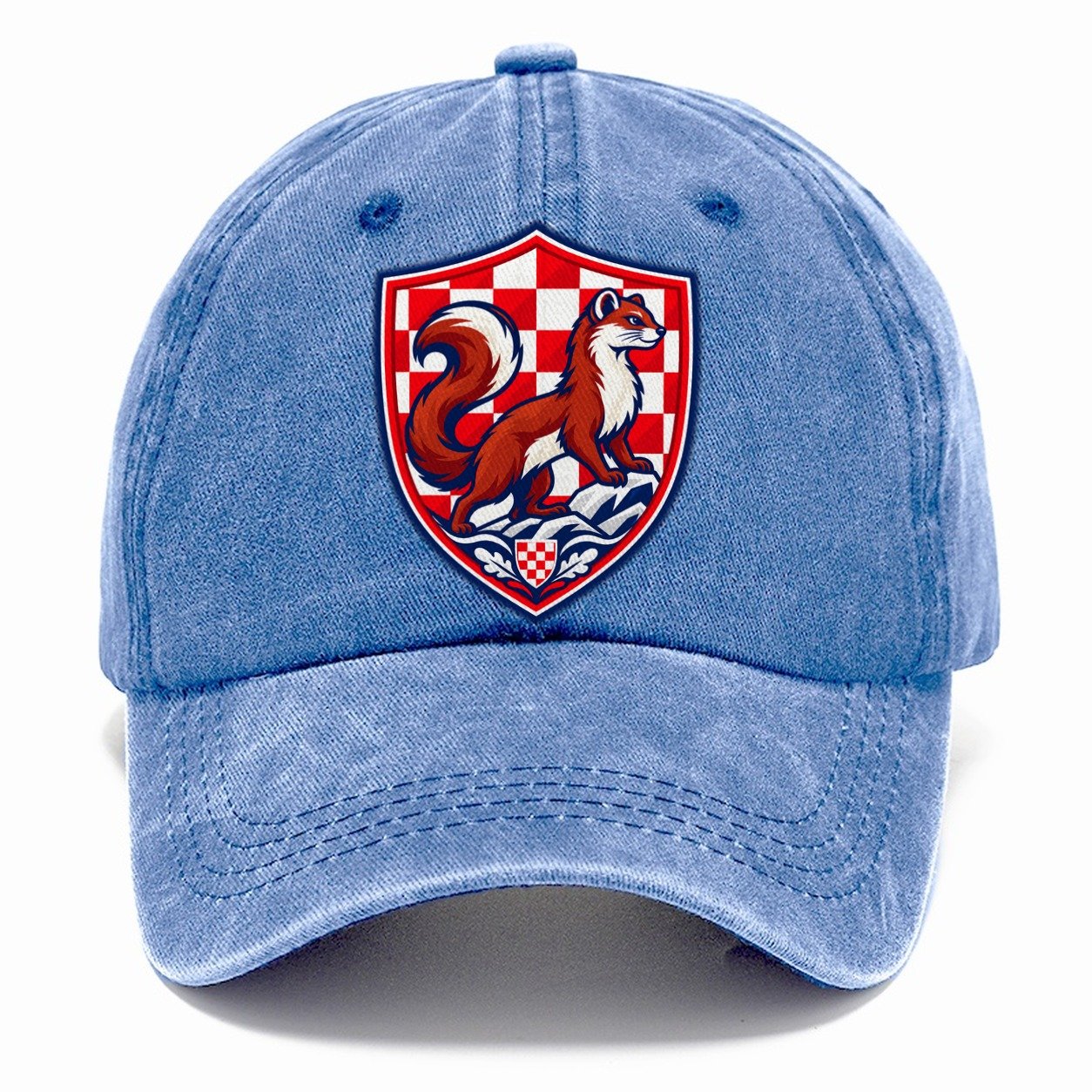 Croatia Minimal Emblem Country Logos Classic Cap – Summer Sky