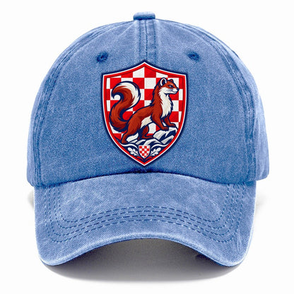 Croatia Minimal Emblem Country Logos Classic Cap – Summer Sky
