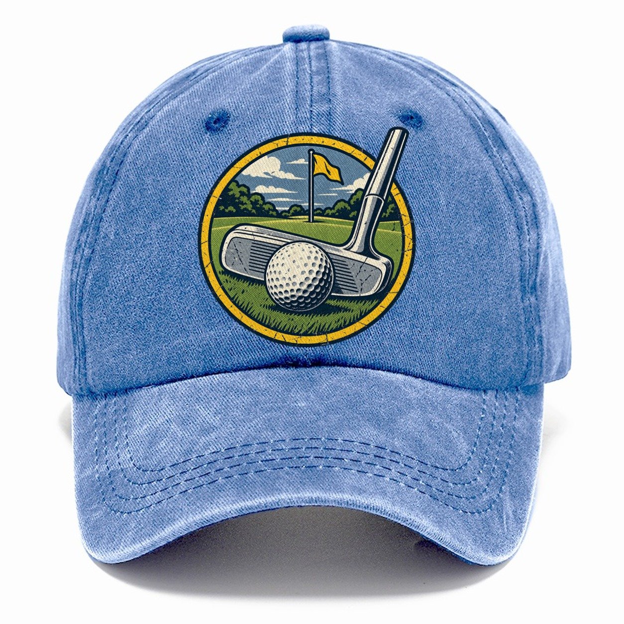 Putter And Ball Circle Golf Life Classic Cap – Summer Sky