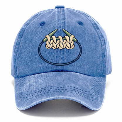 Circular Needle Loop Yarn Crafts Classic Cap – Summer Sky