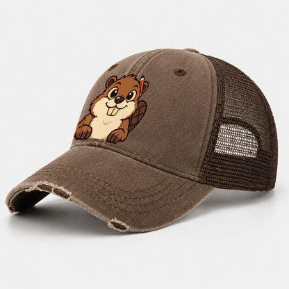 Workshop Beaver Woodworking Washed Trucker Hat – Coffee