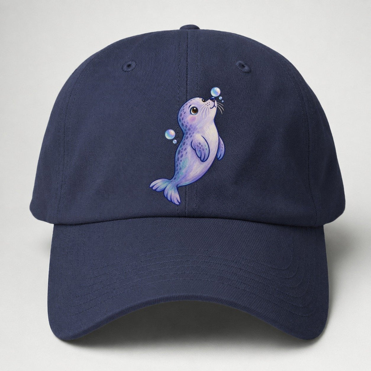 Seal Bubble Snoot Sea Sprite Baseball Cap – Twilight Navy
