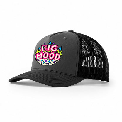 Big Mood Crazy Styles Trucker Hat – Dark Grey Black