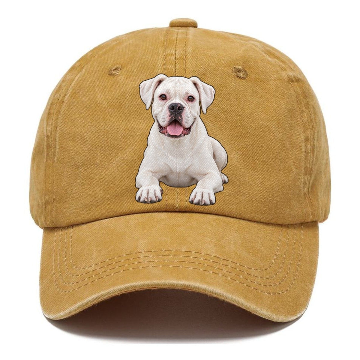 White Boxer Classic Cap – Golden Harvest