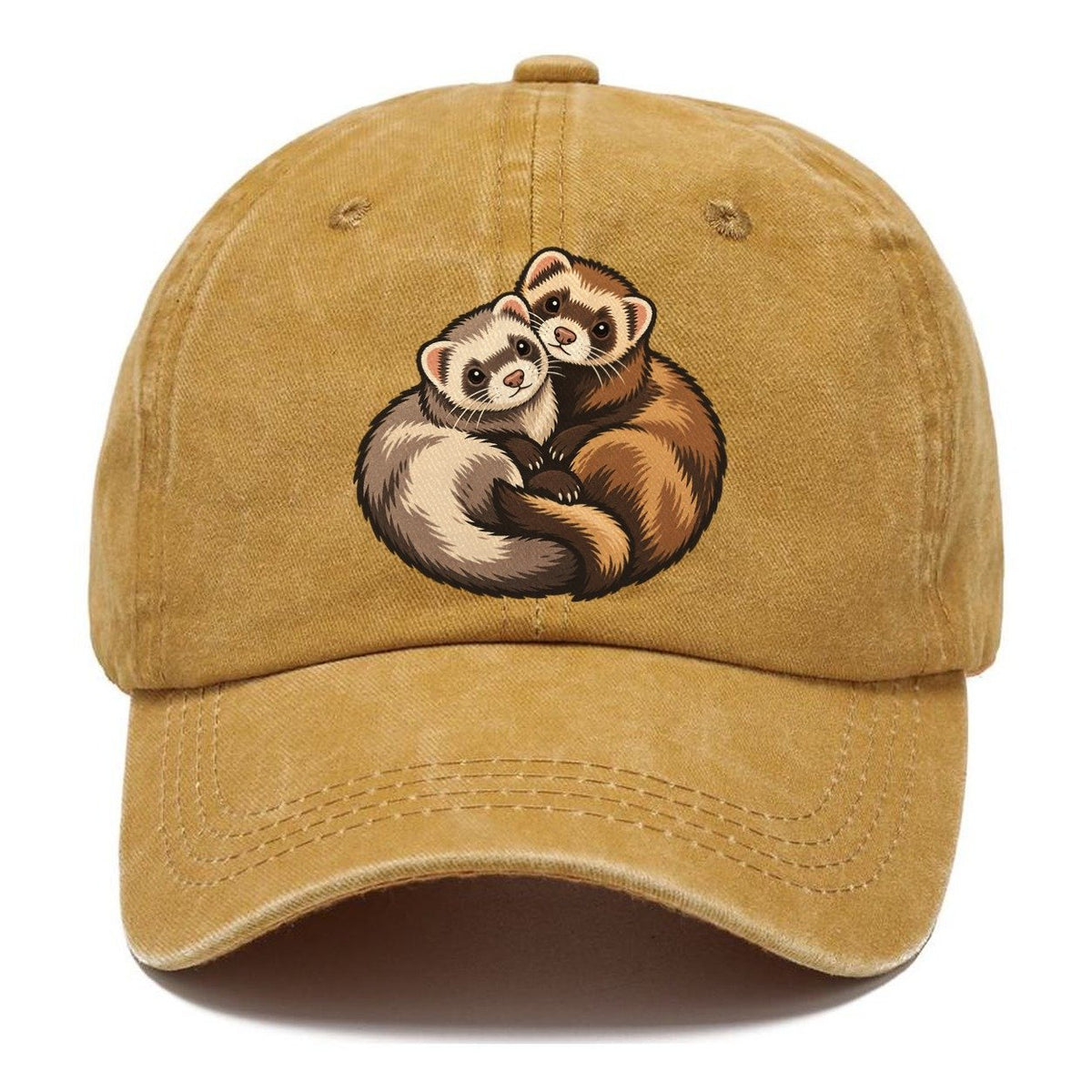 Ferret Pair Curl Small Pet Logos Classic Cap – Golden Harvest