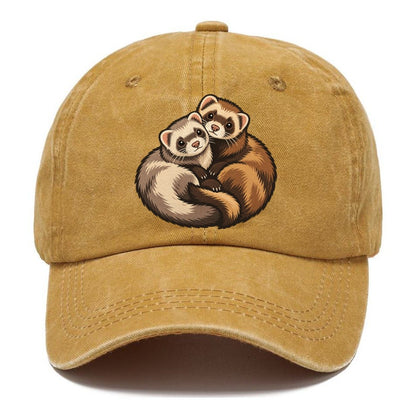 Ferret Pair Curl Small Pet Logos Classic Cap – Golden Harvest