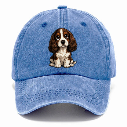English Springer Spaniel Sitting Sweetheart Classic Cap – Summer Sky