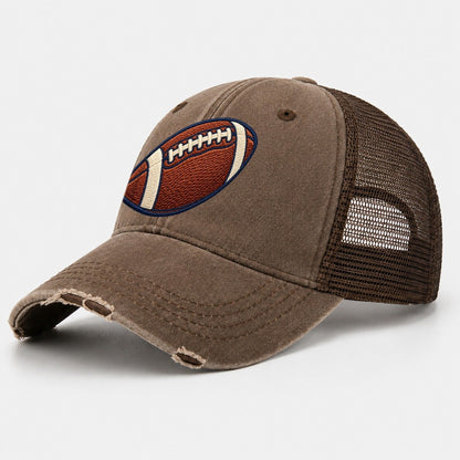 American Football Tiny Solo Marks Washed Trucker Hat – Coffee