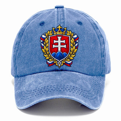 Slovakia Heraldic Crest Country Logos Classic Cap – Summer Sky