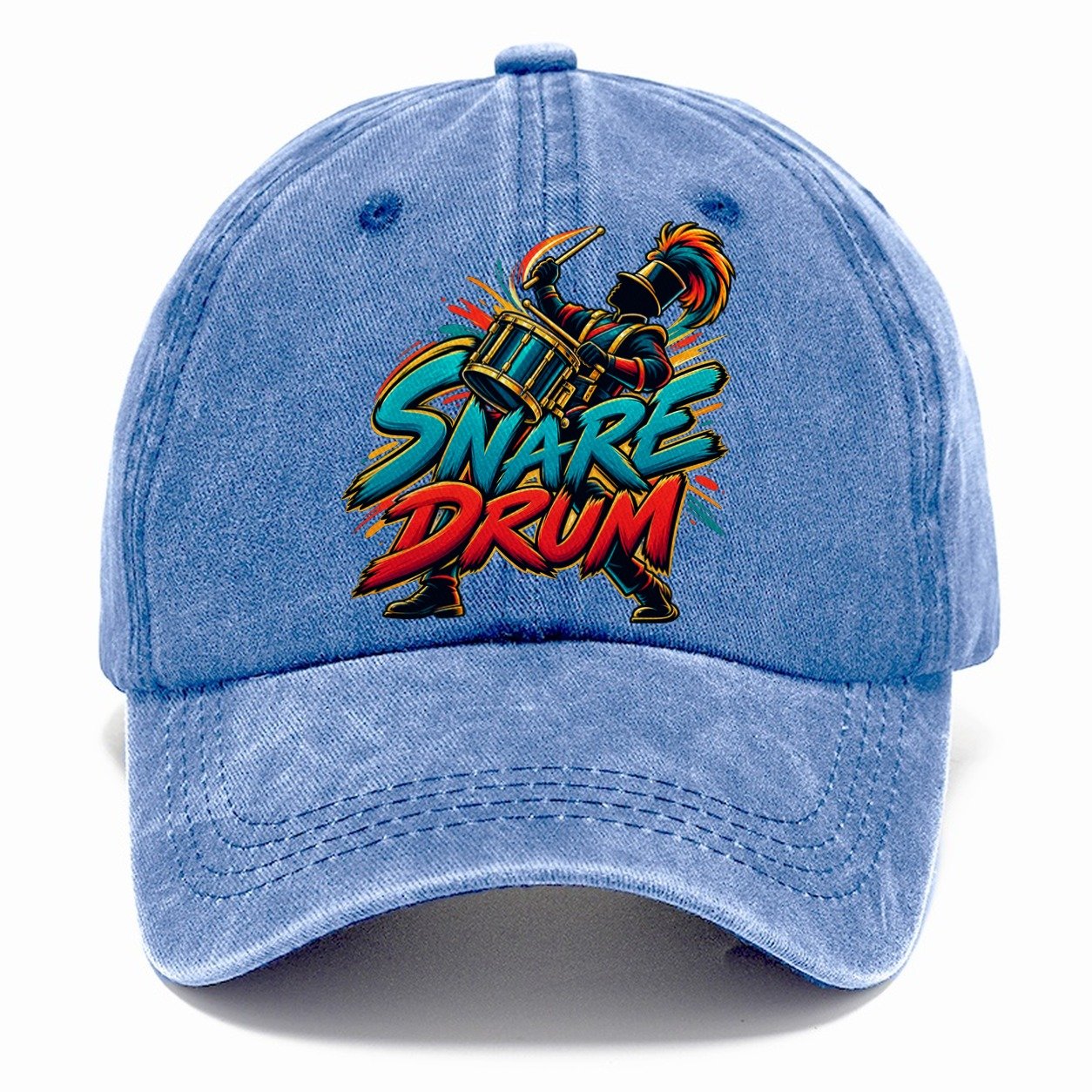 Snare Drum Wordmark Music Instruments Classic Cap – Summer Sky
