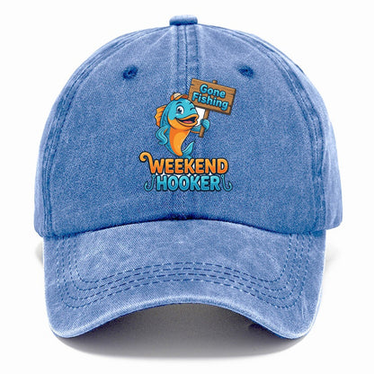 Gone Fishing Weekend Hooker Classic Cap – Summer Sky