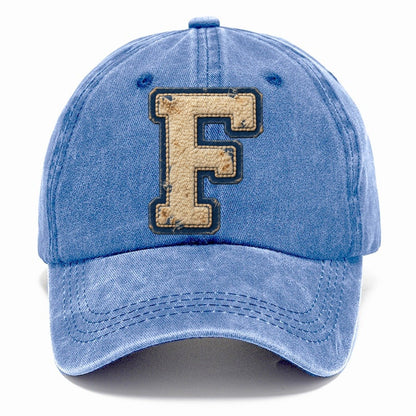 Varsity Chenille F Monogram Classic Cap – Summer Sky